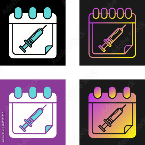 Vaccine Time Vector Icon