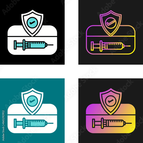 Vaccination Card Vector Icon
