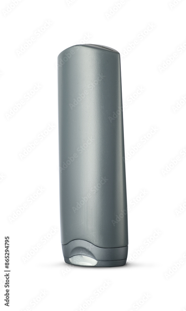 gray plastic container with bath shampoo gray plastic container with bath shampoo