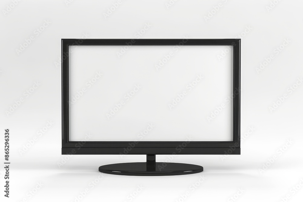Flat computer screen, isolated background, flat display monitor, electronic device for showing details. Flat computer screen, isolated background, flat display monitor, electronic device for showing details.