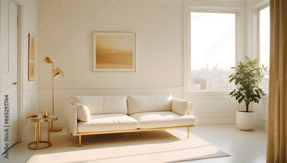 Photo interior modern design room 3d illustration Photo interior modern design room 3d illustration