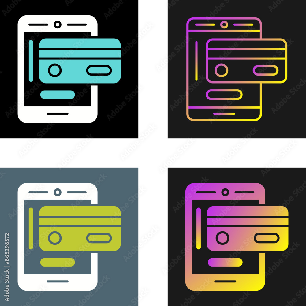 Obraz premium Electronic Payment Vector Icon