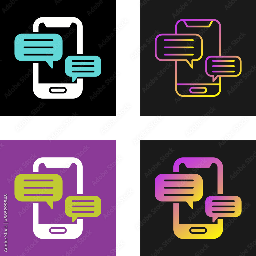 Bubble Chat Vector Icon Bubble Chat Vector Icon