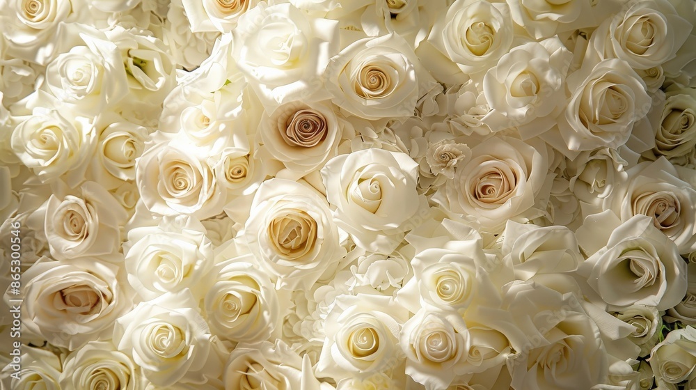A beautiful bouquet of creamy white roses in full bloom, perfect for weddings, romantic events, or timeless floral arrangements. A beautiful bouquet of creamy white roses in full bloom, perfect for weddings, romantic events, or timeless floral arrangements.