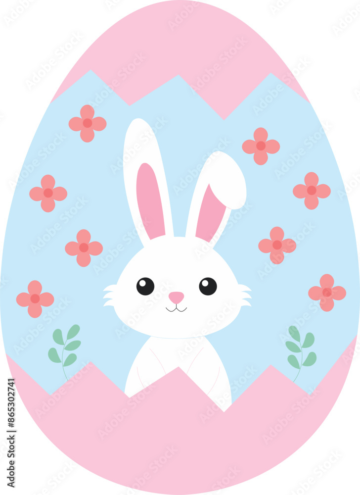 Easter bunny with egg Easter bunny with egg
