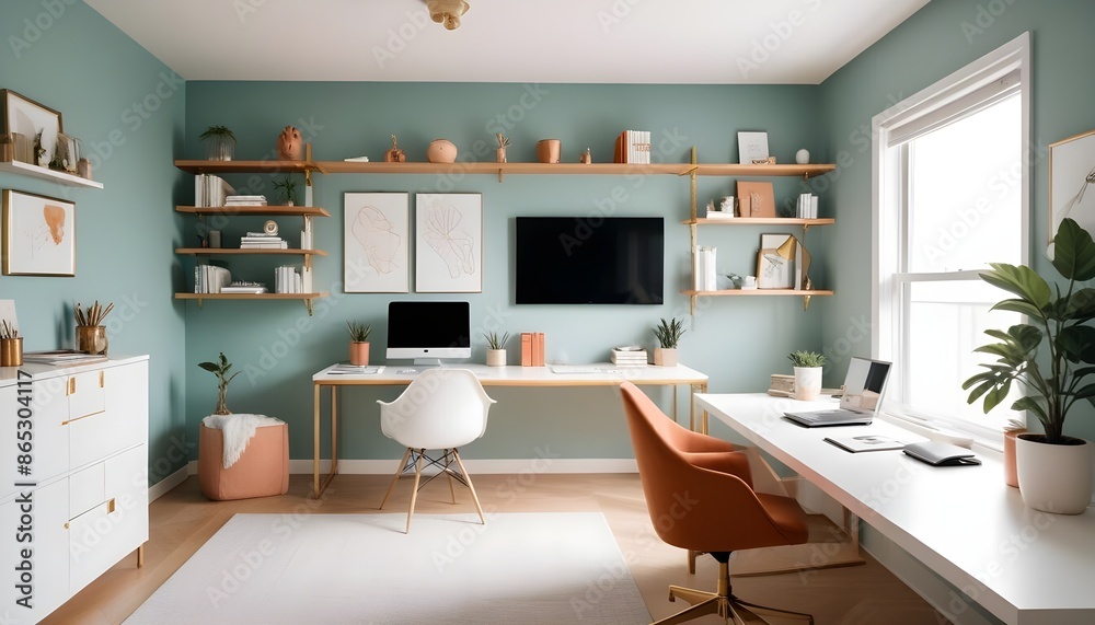 Photo interior modern design room 3d illustration Photo interior modern design room 3d illustration