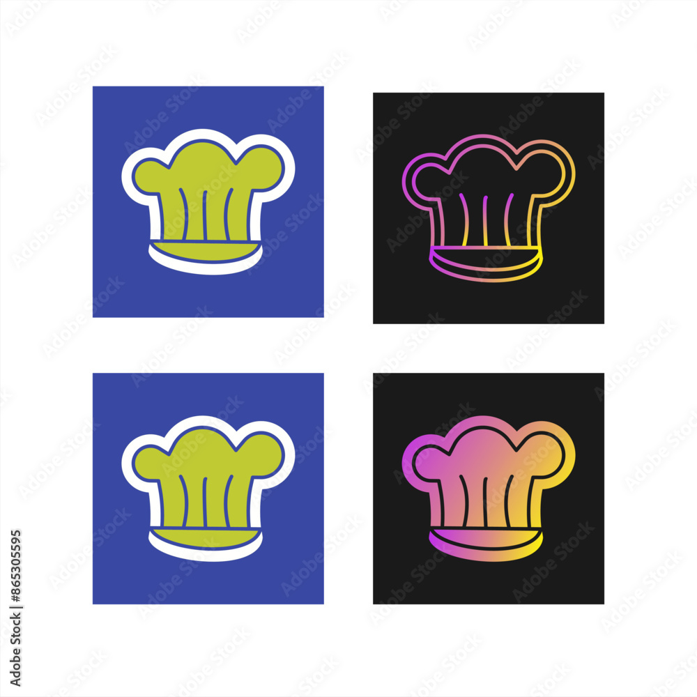 Chef Hat Vector Icon Chef Hat Vector Icon
