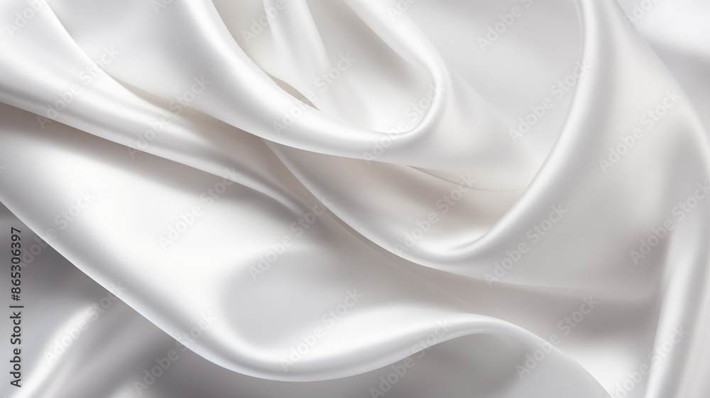 Obraz premium White satin fabric