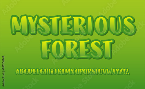 Mysterious Forest Font. Uneven Handwritten Alphabet. Fairy Typography. Scribble Witchy Letters and Numbers.