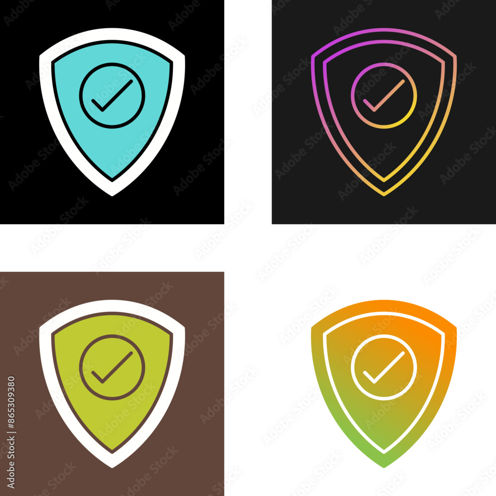 Shield Vector Icon Shield Vector Icon