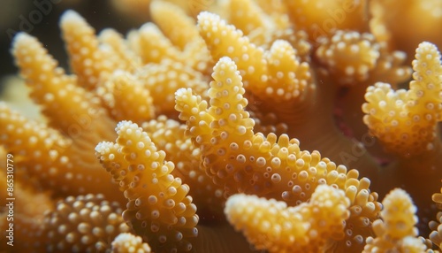 A vibrant coral reef with a variety of colorful corals. Colorful coral reef of the underwater world