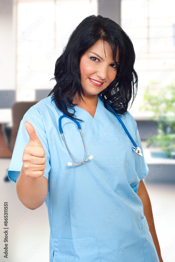 Female Doctor in Office Female Doctor in Office