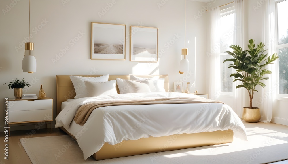 Photo interior modern design room 3d illustration Photo interior modern design room 3d illustration