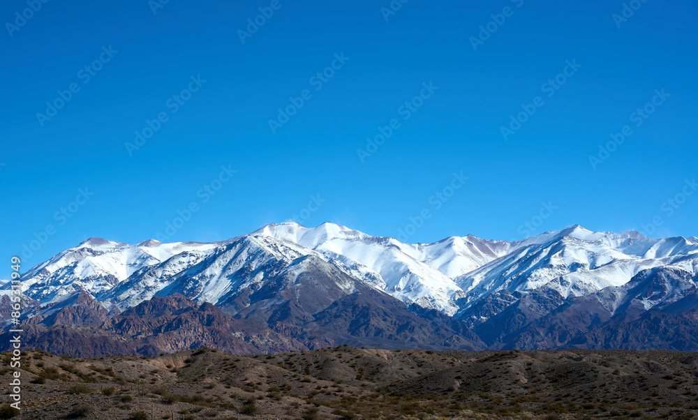 Obraz premium Corredor bioceánico en el sector de la cordillera de Los Andes.
