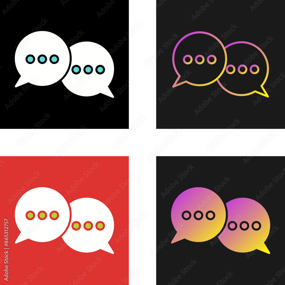 Obraz premium Chat Vector Icon
