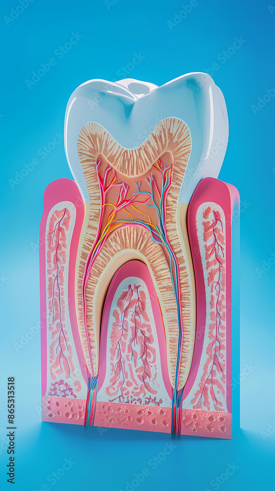 Tooth cross-section structure and anatomy Tooth cross-section structure and anatomy