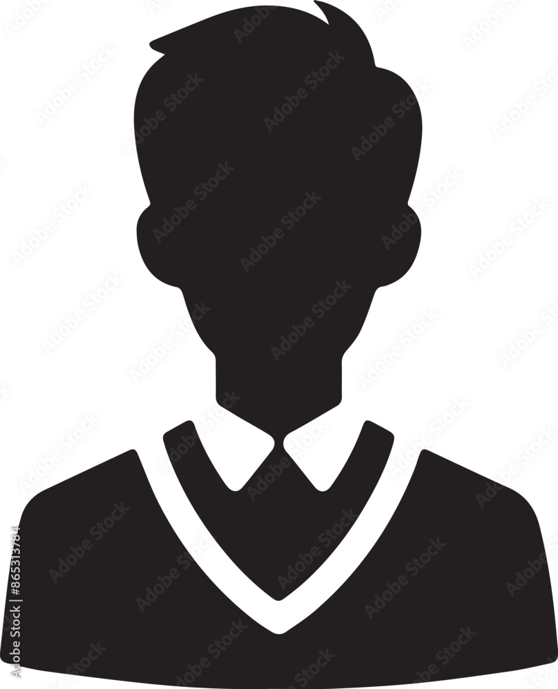 Corporate Man Vector Silhouette art illustration