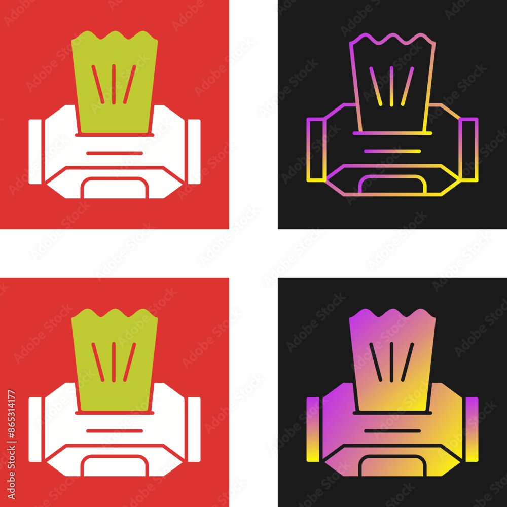 Wet Wipes Vector Icon Wet Wipes Vector Icon