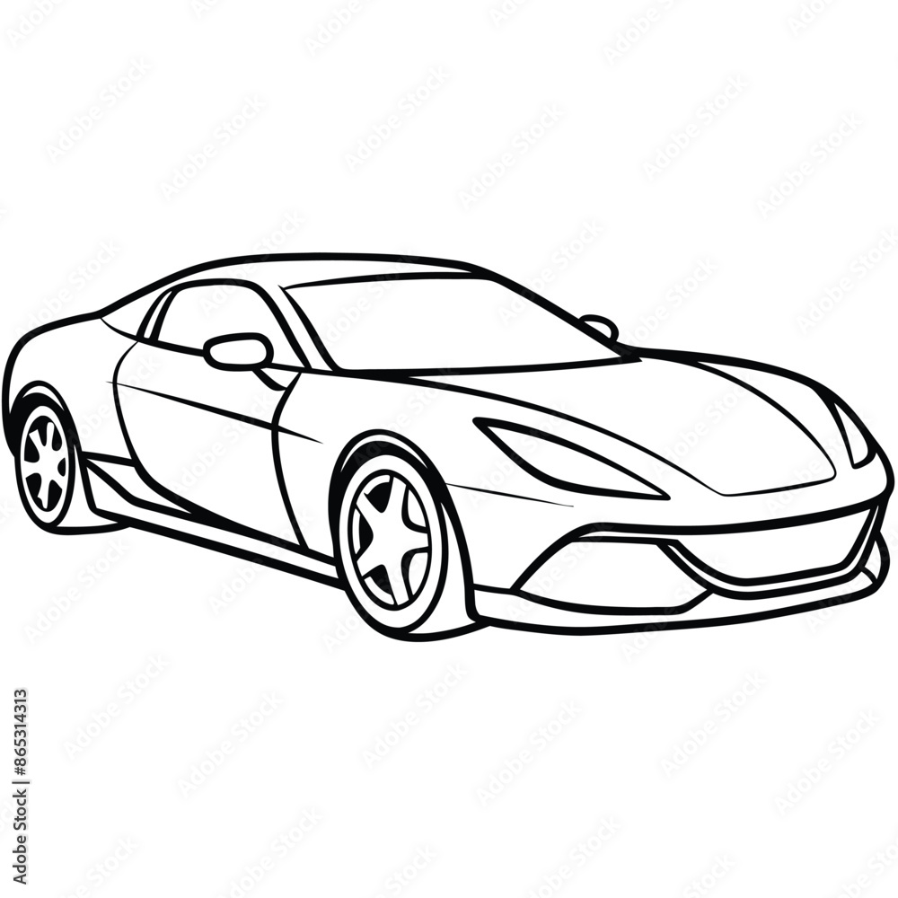 Fototapeta premium silhouette, Super Cars. Ai generate 