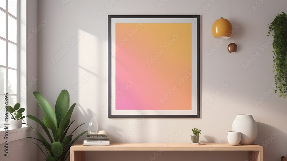 Frame mockup, ISO A paper size. Living room wall poster mockup. Interior mockup with house background. Blank poster frame mockup with minimalist sofa interior ,3D render Frame mockup, ISO A paper size. Living room wall poster mockup. Interior mockup with house background. Blank poster frame mockup with minimalist sofa interior ,3D render