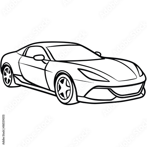 silhouette, Super Cars. Ai generate 