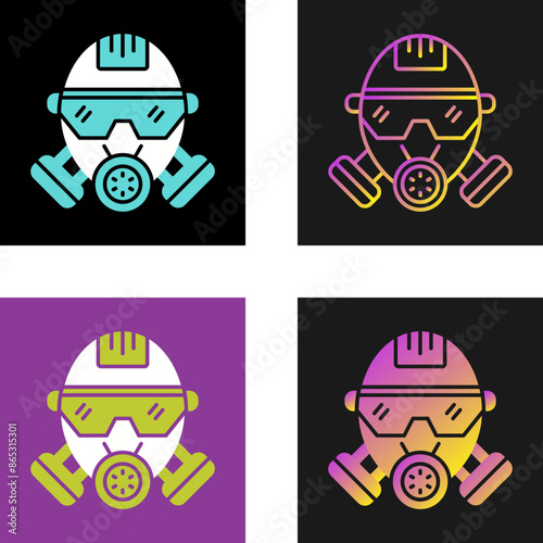 Gas Mask Vector Icon