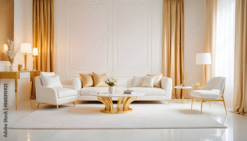 Photo interior modern design room 3d illustration Photo interior modern design room 3d illustration