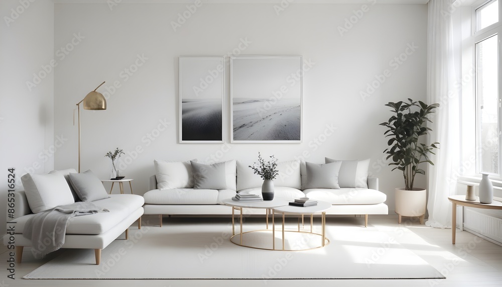 Photo interior modern design room 3d illustration Photo interior modern design room 3d illustration