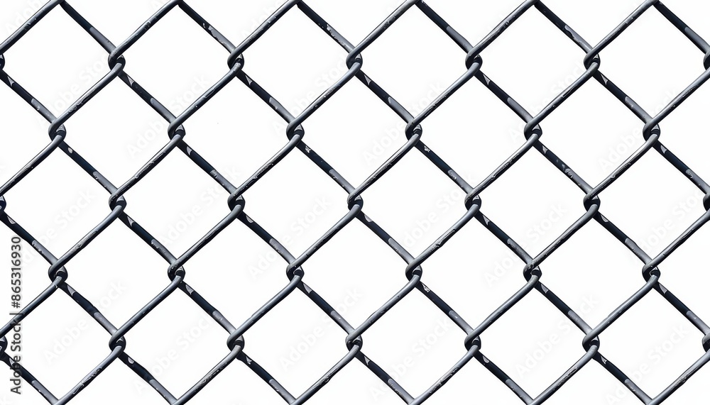Safety metal net barrier on white background Safety metal net barrier on white background