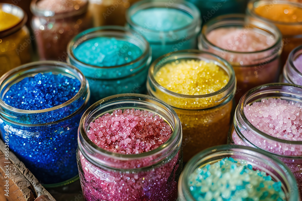 Artisanal Craft Gourmet Sugars in Vibrant Colors