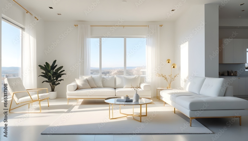 Photo interior modern design room 3d illustration Photo interior modern design room 3d illustration