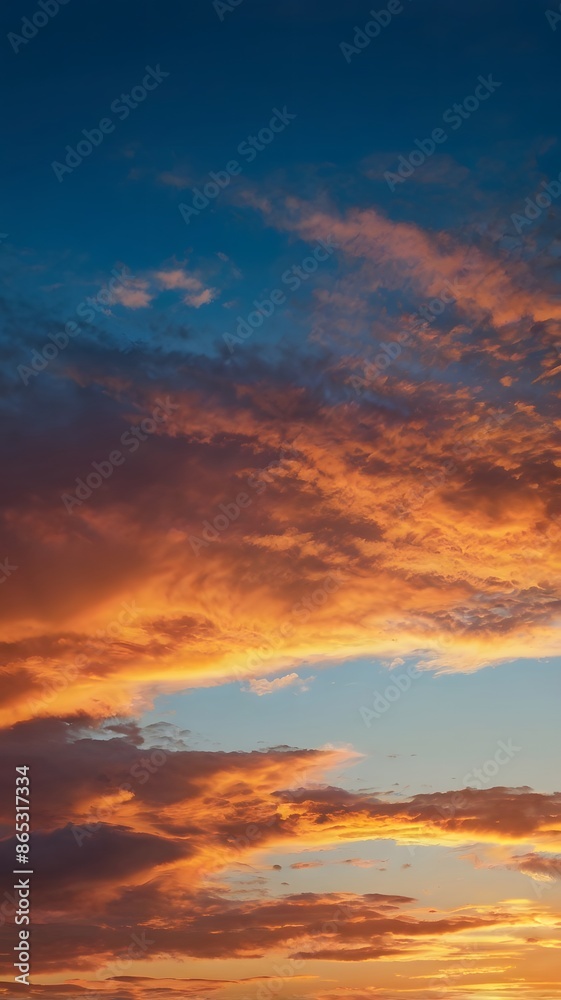 sky at sunset, ai generated sky at sunset, ai generated