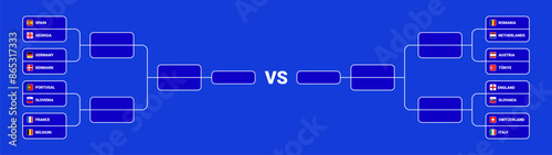 Euro 2024 playoff schedule game. Tournament country flag. Championship football German.