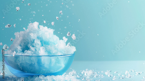 Cool summer shaved ice background wallpaper