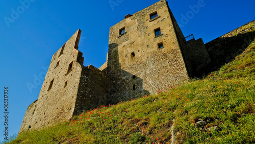 Castello e borgo di Brindisi di Montagna. Basilicata photo