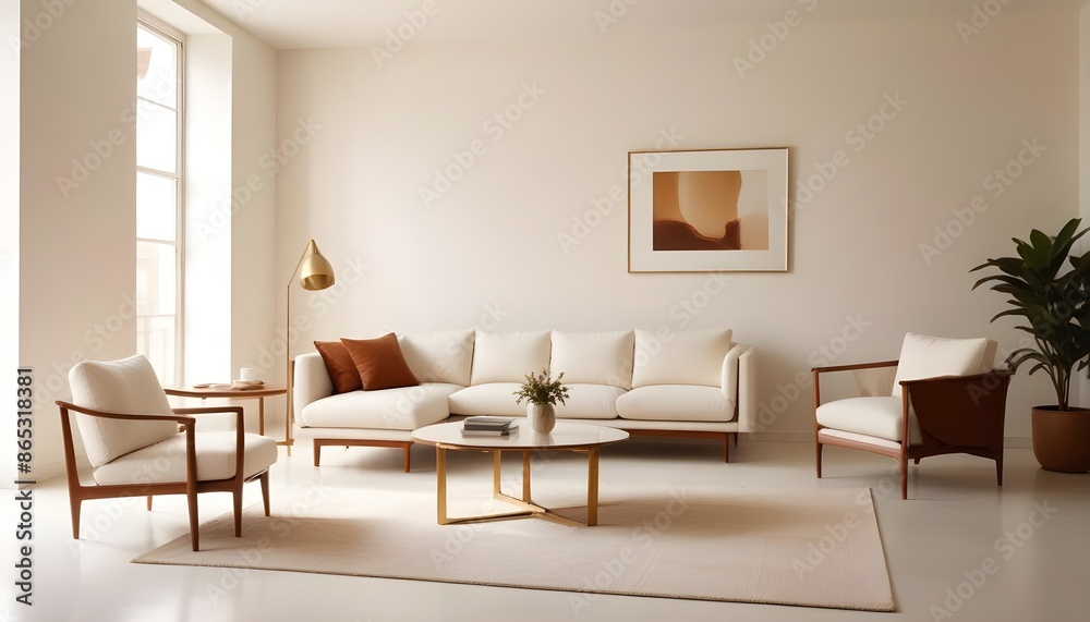 Photo interior modern design room 3d illustration Photo interior modern design room 3d illustration
