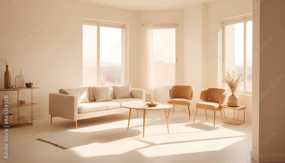 Photo interior modern design room 3d illustration Photo interior modern design room 3d illustration