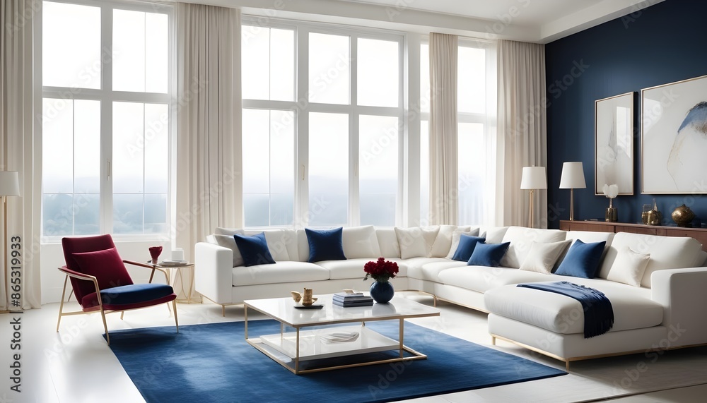 Photo interior modern design room 3d illustration Photo interior modern design room 3d illustration