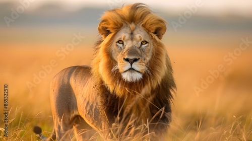 big male lion. 