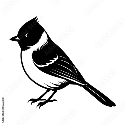 A Titmouse Silhouette