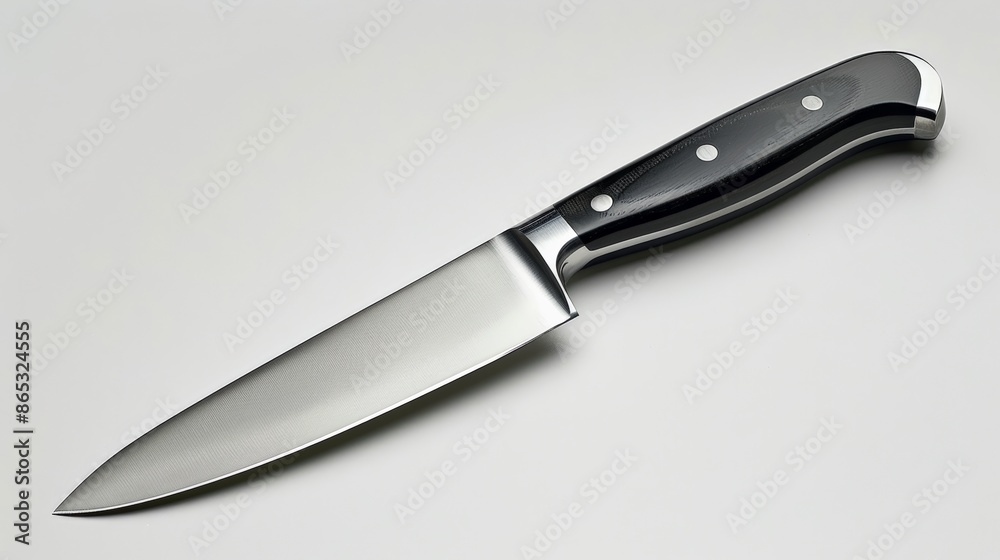 Chef's Knife: Capture a high-quality chef's knife isolated on white. Emphasize its sharp blade and utility in professional cooking. Chef's Knife: Capture a high-quality chef's knife isolated on white. Emphasize its sharp blade and utility in professional cooking.