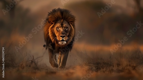 big male lion. 
