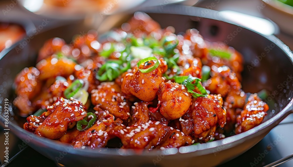 Spicy chicken dish from Korea Spicy chicken dish from Korea