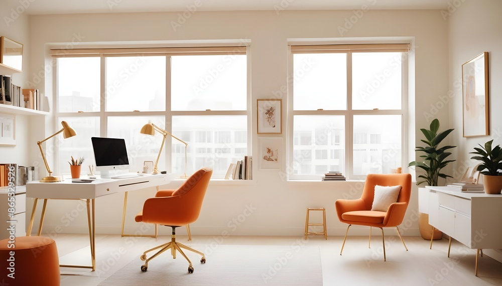 Photo interior modern design room 3d illustration Photo interior modern design room 3d illustration