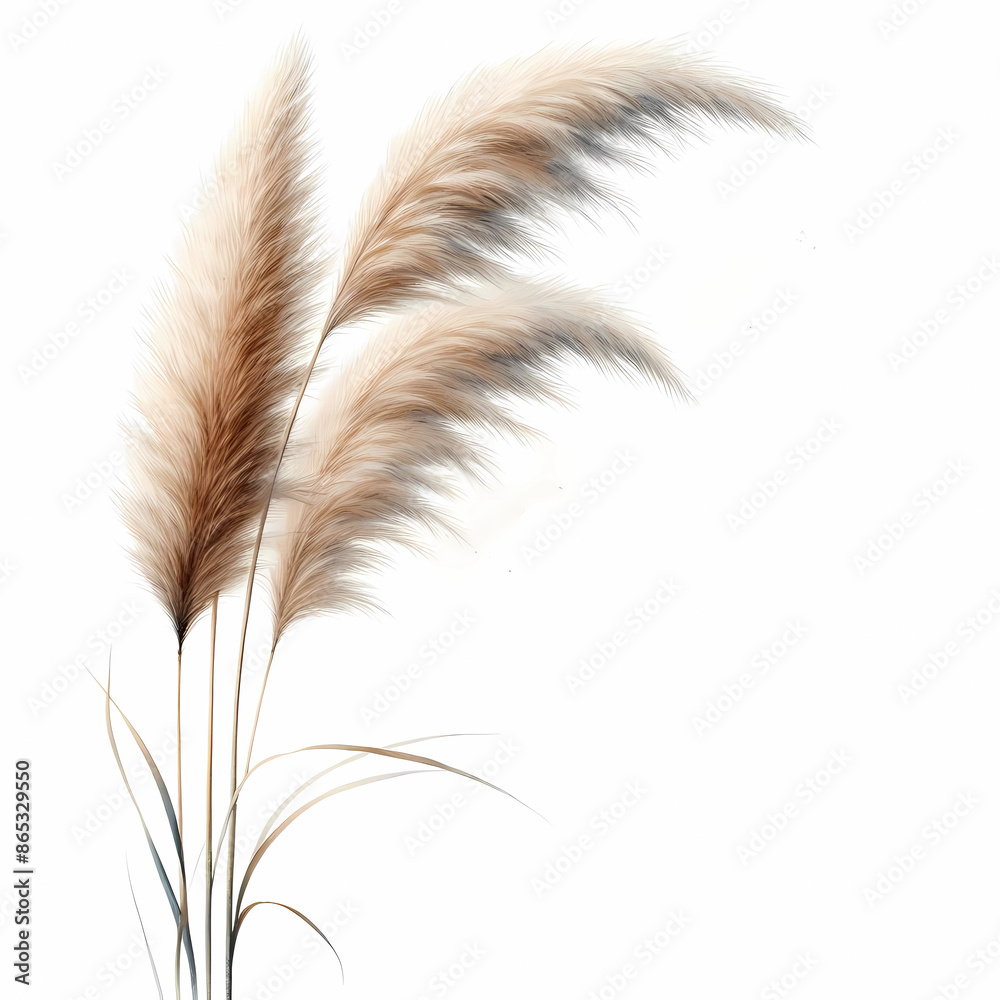 ornamental grass image isolated on white background ornamental grass image isolated on white background