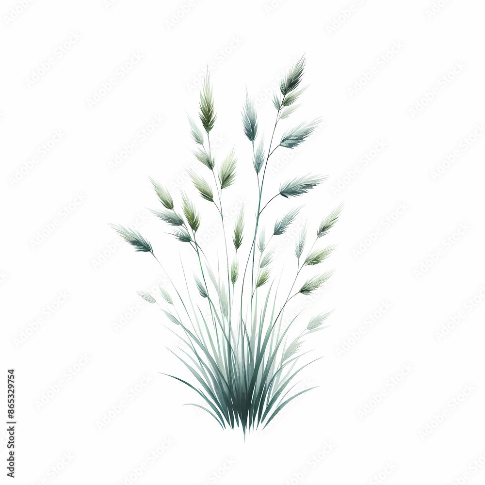 ornamental grass image isolated on white background ornamental grass image isolated on white background