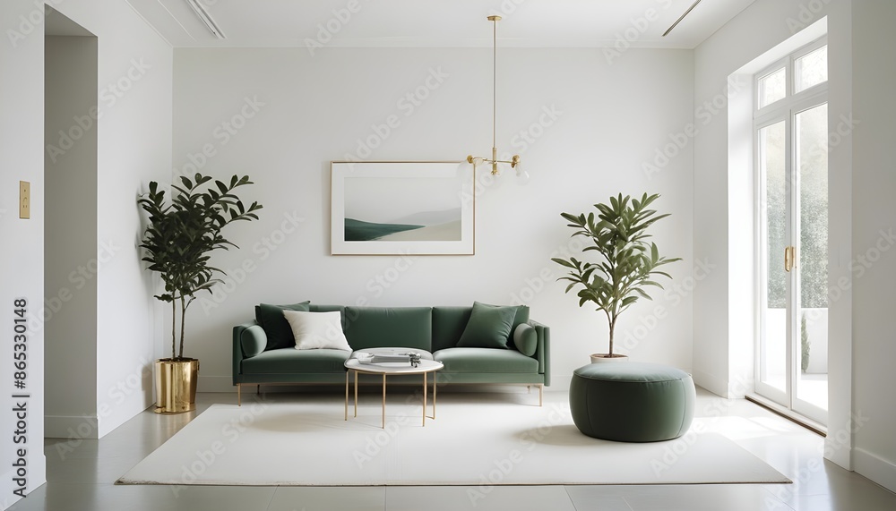 Photo interior modern design room 3d illustration Photo interior modern design room 3d illustration