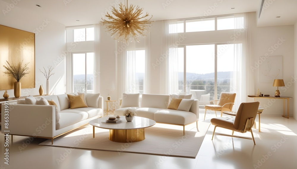 Photo interior modern design room 3d illustration Photo interior modern design room 3d illustration