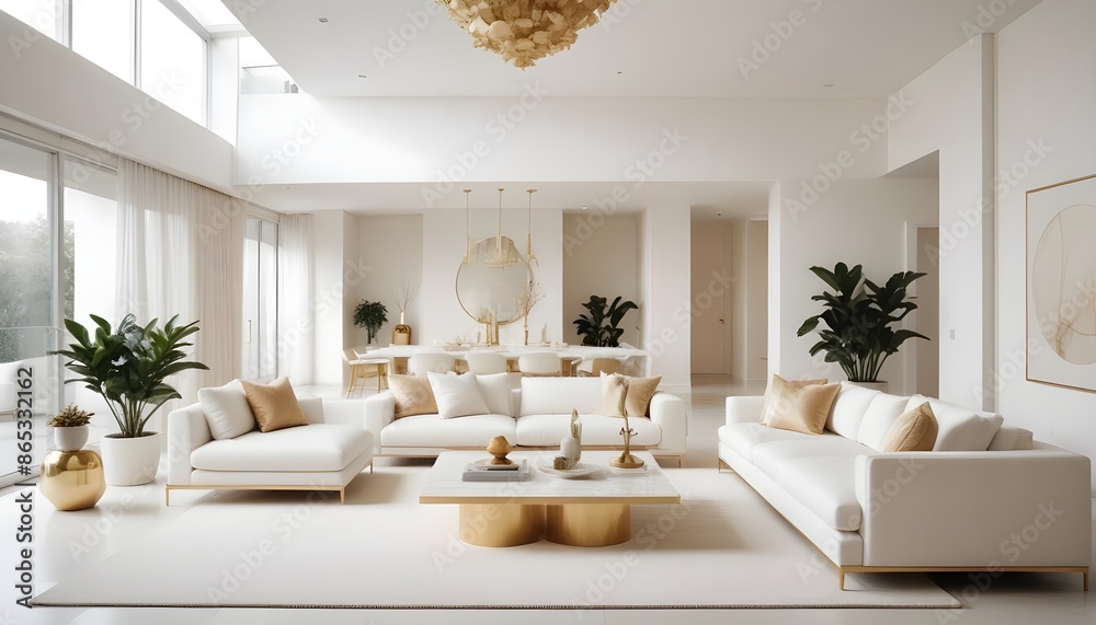Photo interior modern design room 3d illustration Photo interior modern design room 3d illustration