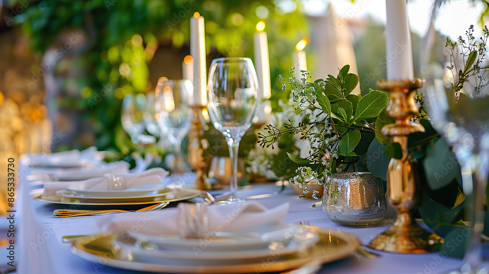 Fototapeta premium Table set for a dinner